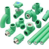 Directo de fábrica SR 20mm PPR Accesorios de tubería de plástico DIN Material de plomería Superficie Lisa Pegamento de agua de baja presión Soldadura PP