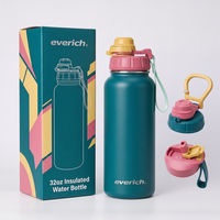 Bouteille d'eau isotherme durable de 32 oz avec une qualité stable et une finition de surface personnalisée pour les cadeaux et les souvenirs promotionnels