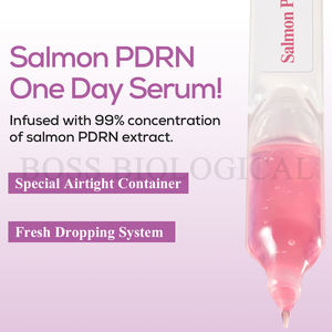 Private Label Lachs PDRN Glow Serum Ampulle Intensive Feuchtigkeit Haut Plump ing Verbessert die Haut ausstrahlung Poren pflege - Product Image 3