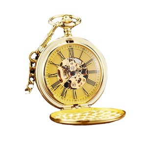 <span class=keywords><strong>Montre</strong></span> <span class=keywords><strong>de</strong></span> <span class=keywords><strong>poche</strong></span> mécanique automatique en alliage noir à lentille creuse, grande taille, style rétro, avec fonction heure mondiale, best-seller pour le commerce international - Product Image 5
