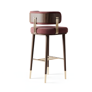 <span class=keywords><strong>Chaise</strong></span> commerciale <span class=keywords><strong>de</strong></span> réception pour bureau <span class=keywords><strong>de</strong></span> vente d'hôtels au design moderne et simple Tabouret <span class=keywords><strong>de</strong></span> <span class=keywords><strong>bar</strong></span> en acier au carbone <span class=keywords><strong>de</strong></span> luxe léger <span class=keywords><strong>Chaise</strong></span> haute - Product Image 6