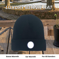 Bonnet unisexe de luxe en tricot gaufré, 100 % acrylique, style Canada, pour la plage, les voyages, protection auditive, motif dessin animé, style urbain