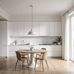 Bán Bóng Trắng sơn mài kết thúc tủ bếp bồn rửa phụ kiện chất lượng sản phẩm cho toàn cầu khách sạn chuỗi cửa kính - Product Image 4