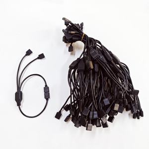 3pin 4Pin armb Splitter CABLE 1ถึง<span class=keywords><strong>2</strong></span> <span class=keywords><strong>3</strong></span> 4ตัวเมีย5V 4พินพัดลมแบบแอดเดรสสายแยก RGB 12V - Product Image 3