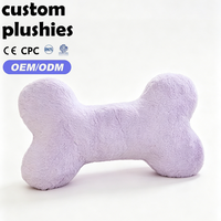 Coussin en forme d'os en fausse fourrure de lapin, doux et moelleux, pour canapé et lit, vente en gros d'usine