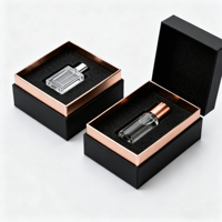 Logo personnalisé Boîte cadeau avec couvercle et base Attar Boîte cadeau de luxe vide de 3ml pour bouteille d'huile Attar Emballage Boîte cadeau pour Attar