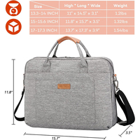 Bolsa de ordenador portátil de negocios para hombre, mochila Convertible resistente al agua 3 en 1, bolso de hombro de lona, maletín