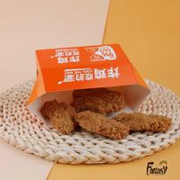 Commande professionnelle Boîte d'emballage de poulet frit Boîte de papier d'emballage à emporter de poulet frit coréen Boîte en carton ondulé bento