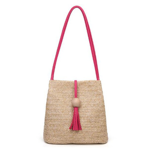 2018 Venta caliente moda famosa marca verano lujo mujeres paja playa bolsa, bambú bolsa para mujeres tas rotan - Product Image 5