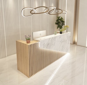 Zs <b>Simple</b> Bar Company Reception <b>Desk</b> Luminous Light Strip Office Hotel Mall Front <b>Desk</b> Barber Shop Billiards Room Cashier - Product Image 6