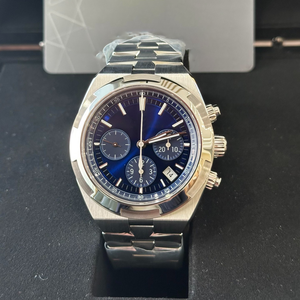 Luxury Men's <b>Automatic</b> <b>Chronograph</b> Watch Blue Dial 904L Stainless Steel Sapphire Crystal OEM - Product Image 1