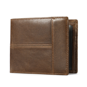 100% Genuine <strong>Leather</strong> Male Purses <strong>With</strong> <strong>Zip</strong> <strong>Coin</strong> <strong>Pocket</strong> Customize Logo <strong>Men</strong> <strong>Wallet</strong> and Card Holder Wholesale <strong>Leather</strong> <strong>Wallets</strong> <strong>Men</strong> - Product Image 2