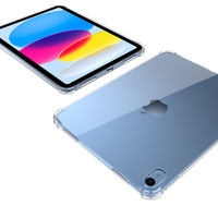 Housse de protection antichoc en silicone transparente TPU flexible pour iPad 10.9, Pro 11, Pro 12.9, Air 4, Air 5