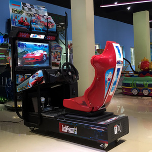 Máquina de Videojuegos de Carreras de Autos Arcade, Operada con Monedas, para Centros de Juegos Infantiles, en Español y Japonés, de Fibra de Vidrio, en Oferta - Product Image 3