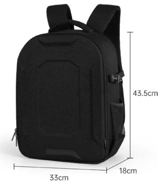 Camera Backpack Sac a Dos EVA Hardshell Lens/Laptop/Tripod Storage Compartment Photography Accessories Black Noir/Grey Gris