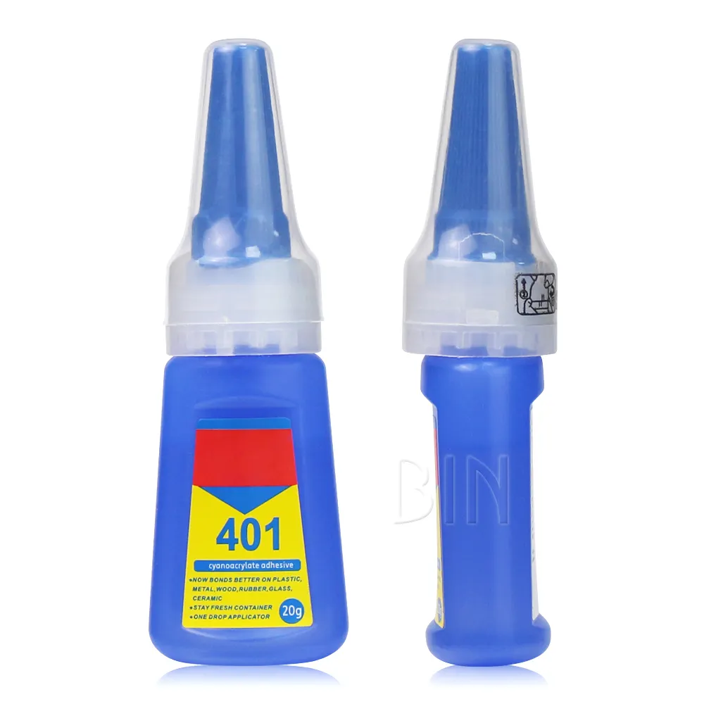 china factory good sell 401 super fast glue good quality nail gel glue 20g brush on nail glue