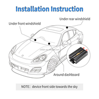 Kendaraan armada/mobil 2G Gps 103a mobil penghenti mesin pelacak Gps Tk103a dengan ponsel pelacakan perangkat lunak