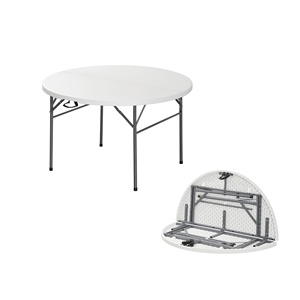 Vente flash - <span class=keywords><strong>Table</strong></span> ronde pliante en plastique pour <span class=keywords><strong>10</strong></span> <span class=keywords><strong>personnes</strong></span>, <span class=keywords><strong>table</strong></span> de banquet d'extérieur, chaise, <span class=keywords><strong>table</strong></span> pour mariage, fête, ensemble de meubles d'extérieur - Product Image 6