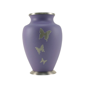 Urnes funéraires commémoratives finies violettes de luxe de qualité supérieure pour le service funéraire cendres de crémation tenant des urnes urne funéraire - Product Image 2