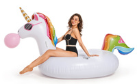 Nouveau Design gonflable licorne piscine flotteur drôle Floatie Ride On Blow Up été plage jouet piscine fête flotteur pour adultes enfants