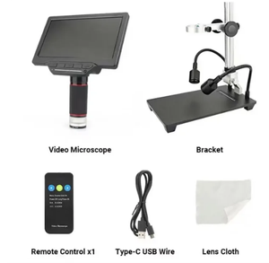 JC aixun กล้องจุลทรรศน์วัด DM21แบบดิจิตอลหลายมุมพร้อมจอแสดงผลดิจิตอลขนาด7นิ้ว HD สำหรับเครื่องมือตรวจสอบการบัดกรี <span class=keywords><strong>BGA</strong></span> - Product Image 5