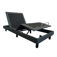 Modernes Holz-Liegebett mit Massagefunktion, Kabelloser Steuerung, Automatischem Kopfteil und Matratze in Kingsize