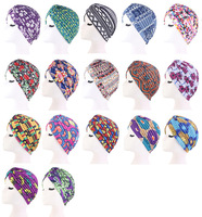 Zifeng OEM africano impreso plisado pañuelo sombrero indio sombrero pelo pañuelo Hijab