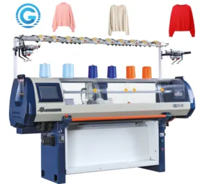 Máquina de tejer plana de suéter automatizada automática multifunción