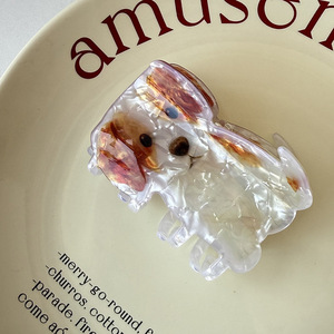 Liwu Nuevas Pinzas para el Cabello con Diseño de Animales Curvos (<span class=keywords><strong>Shiba</strong></span> <span class=keywords><strong>Inu</strong></span>, Corgi y Cachorro), Pinzas de Acrílico con Forma de Tiburón para Niñas - Product Image 6