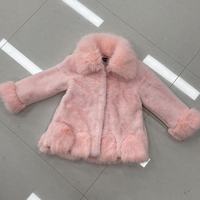 Manteau d'hiver en fausse fourrure pour filles, fermeture à bouton unique, coupe-vent, épaissi, coupe ajustée, style vintage