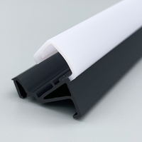 Surface lisse LED bande lumière diffuseur abat-jour couverture PC plastique coupe extrusion dessin Modling Pack décoration