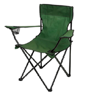 Équipement d'activités de plein air de haute qualité Fauteuil de camping de plage pliable avec porte-gobelet en maille