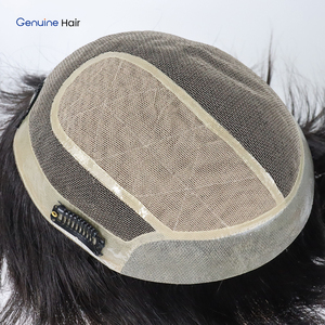 Parrucca da uomo Zenith con base in seta e PU frontale, sistema di capelli intrecciati cinesi, cuoio capelluto realistico, linea naturale dei capelli, sostituzione durevole - Product Image 1