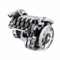 Ensemble complet de moteur diesel turbo OM502LA 15,9 L V8 SOHC 32 soupapes 610 CV pour camion Mercedes Benz Actros