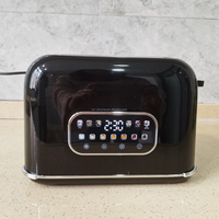 Ensemble d'appareils électroménagers intelligents pour la cuisine : Grille-pain 2 fentes larges et bouilloire électrique 1,7 L avec écran tactile – Ensemble petit-déjeuner