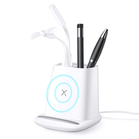 Station de recharge sans fil de bureau 4 en 1, porte-stylo, support de chargeur sans fil Usb, nouveaux produits 2024
