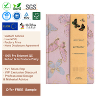 Carnet de notes vierge en tissu de lin recyclé personnalisé, format pochette, en gros pour les promotions de la Journée de la Terre