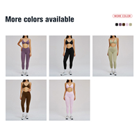 Ensemble de sport personnalisé pour femme XL, léger et respirant, vêtements de fitness unis, débardeurs dos nu sans couture froncés
