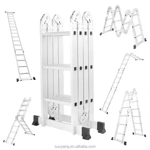 Прямая Продажа с завода, телескопическая лестница для домашнего использования, универсальная алюминиевая складная лестница