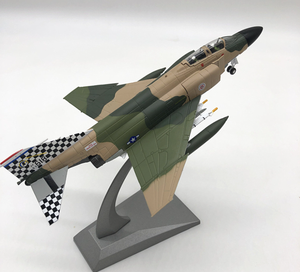 Modèle ZF 1:100 Avion de chasse supersonique américain F-4C Phantom II en alliage de simulation, modèle fini F4C, véhicules jouets en métal moulé sous pression - Product Image 1