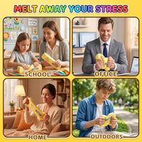 Bâton de beurre géant de 10 pouces - 14 oz, à récupération lente, jouet anti-stress et anti-anxiété, cadeau de fête