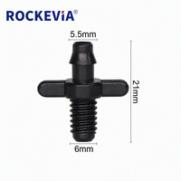Connecteur à filetage de 7 mm pour micro-asperseur, idéal pour la maison, le jardin, la ferme et le verger – Raccord fileté pour micro-tube