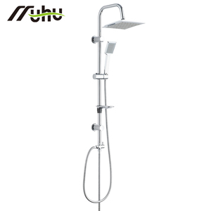 Edelstahl-Regenduschset Hochdruck Modernes Design Badezimmer-Duschset zur Wandmontage Einfache Installation - Product Image 2