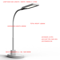Lampe de bureau LED USB anti-scintillement pour la protection des yeux, idéale pour l'étude et la lecture, éclairage en gros pour dortoir/maison