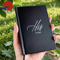 Carnet de notes A6 haut de gamme à couverture rigide, personnalisable avec logo, journal d'affaires, couverture en tissu, estampage à chaud argenté, bloc-notes noir pour cadeau d'entreprise