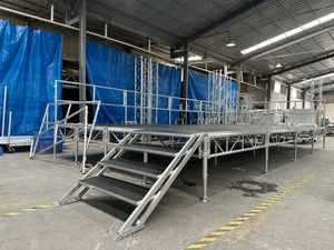 Hot Sale Adjustable 1.22m x 1.22m Outdoor Dance Concert <b>Platform</b> Portable Aluminum Plywood Event <b>Stage</b> - Product Image 3