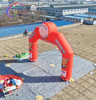 Arc gonflable publicitaire de 10 mètres de large pour les activités de plein air et les compétitions à grande échelle