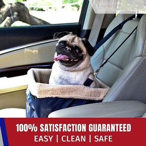 BSCI Factory Deluxe Dog Booster pet Car Seat Premium Quality Metal <b>Frame</b> Construction <b>Clip</b>-on Safety Leash Zipper Storage Pocket - Product Image 2