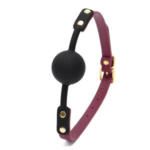 SM Toys Sex Set Esposas Puños Boca Bola con los ojos vendados Alternativa Bondage Cuero Productos para adultos - Product Image 5