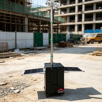 Gabinete de Vigilancia con Cámara Solar Portátil de Estructura Razonable, con Mástil de 2 Metros para Monitoreo de Exposiciones